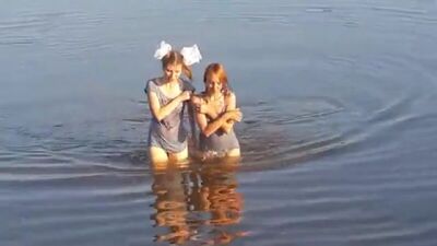 В озере