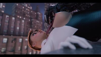 Spider-Gwen X Venom (Marvel sex)
